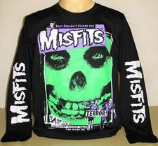 Misfits Skull Logo Punk Rock Band Long Sleeve T-Shirt Size S M L XL 2XL 3XL New 