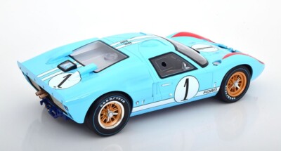 1966 FORD GT40 MK2 #1 LIGHT BLUE Ken Miles 2nd LeMans 24 1/12