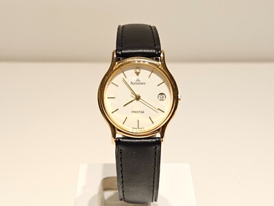 NOS Romanson Vintage Swiss Wrist Watch Brown Leather Women\'s Prestige Romanson titanium swiss - Gem main image 3