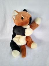 TY Beanie Buddy Chip the Cat Plush Stuffed Animal 11" Calico