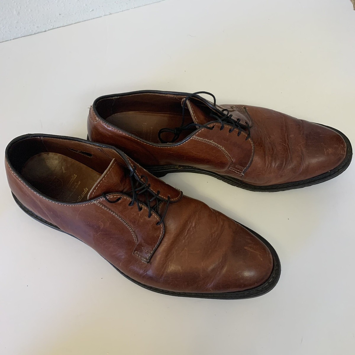 Allen Edmonds Badlands Mens Size 11 D Brown Leather Plaint Toe Derby 1005 Allen Edmonds Derby Dress Shoes for Men for sale | eBay main image 2