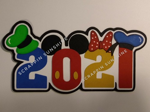 21 Disney Die Cut Title For Scrapbook Pages Paper Piece Ebay