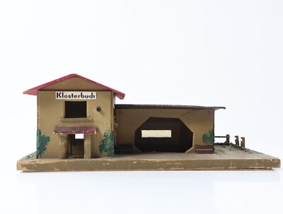 RuLe H0 W33 109/975 Gebäude Bahnhof Klosterbuch DDR Holz Pappe