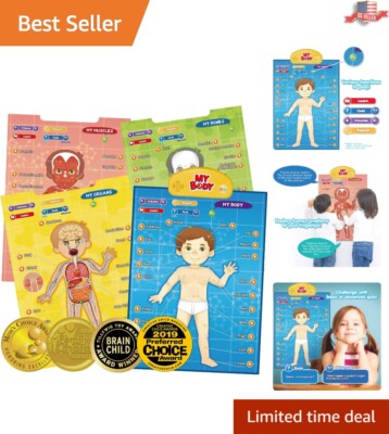 Interactive Human Anatomy Learning Toy - Talking Game for Kids 5-12 Years