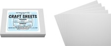 White Flex Plasticard Polystyrene Craft Sheets - 5"x7" - .040" thick - 25 Pack