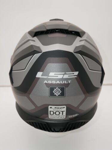 LS2 Assault Petra Helmet Matte Black Graphite/Gray Size XS - 800-1161 - Picture 8 of 12