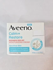Aveeno Calm + Restore Redness Relief Moisturizing Cream 1.7 Oz