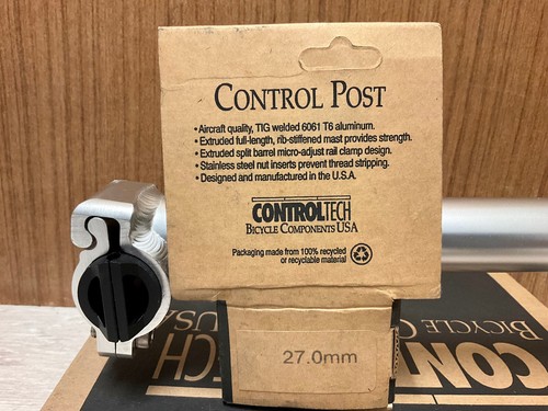Tija de sillín vintage ControlTech EE. UU. AL oldschool 27,0/235 mm rara original NOS longitud - Imagen 10 de 11
