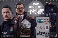 New Hot Toys MMS275 Batman Dark Knight Rises John Blake Jim Gordon Bat Signal