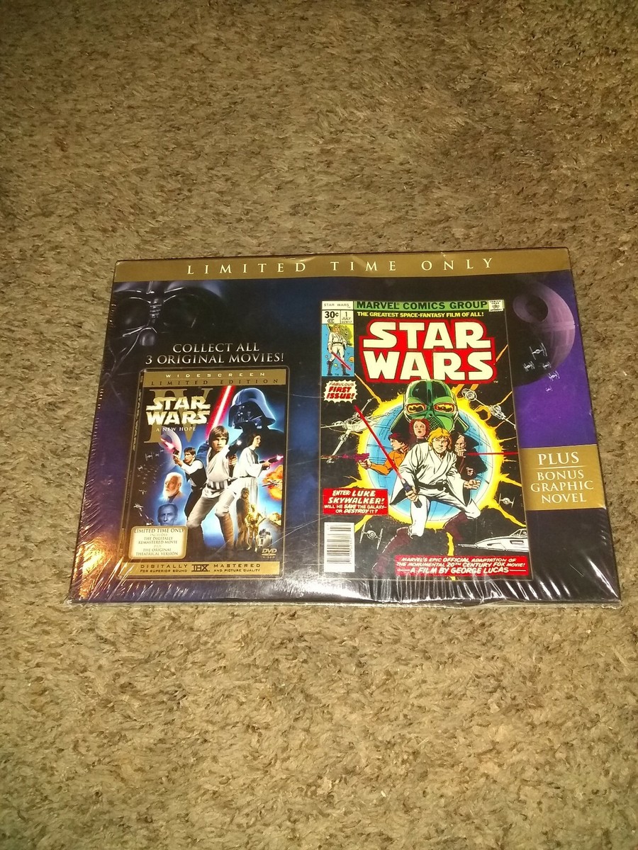 STAR WARS EP. IV (4) LIMITED EDITION DVD W/ GRAPHIC NOVEL - NEW