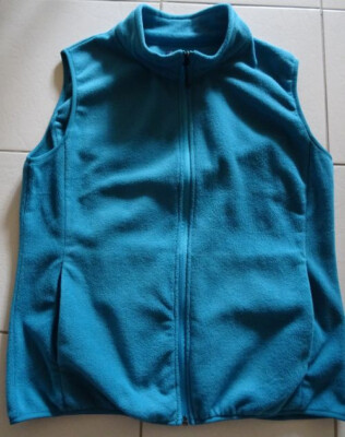 fuinloth Fleece Weste für Damen Gr. XL türkis mit Reißverschluss