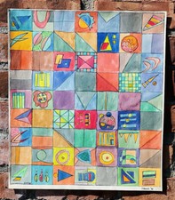 Woodstock New York Non-Objective Artist Harriet Tannin Signed Watercolor. 1986 Woodstock New York Non-Objective Artist Harriet Tannin Signed Watercolor. 1986