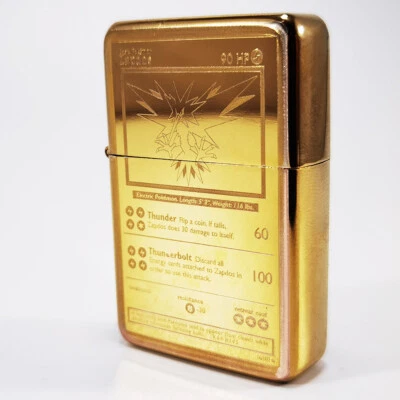 BRAND NEW - BRUSHED STYLED CIGARETTE PETROL LIGHTER - ZAPDOS CARD