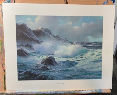 Chance of Rain Art Print by E John Robinson Signed Numbered 177/800 Roaring Sea 