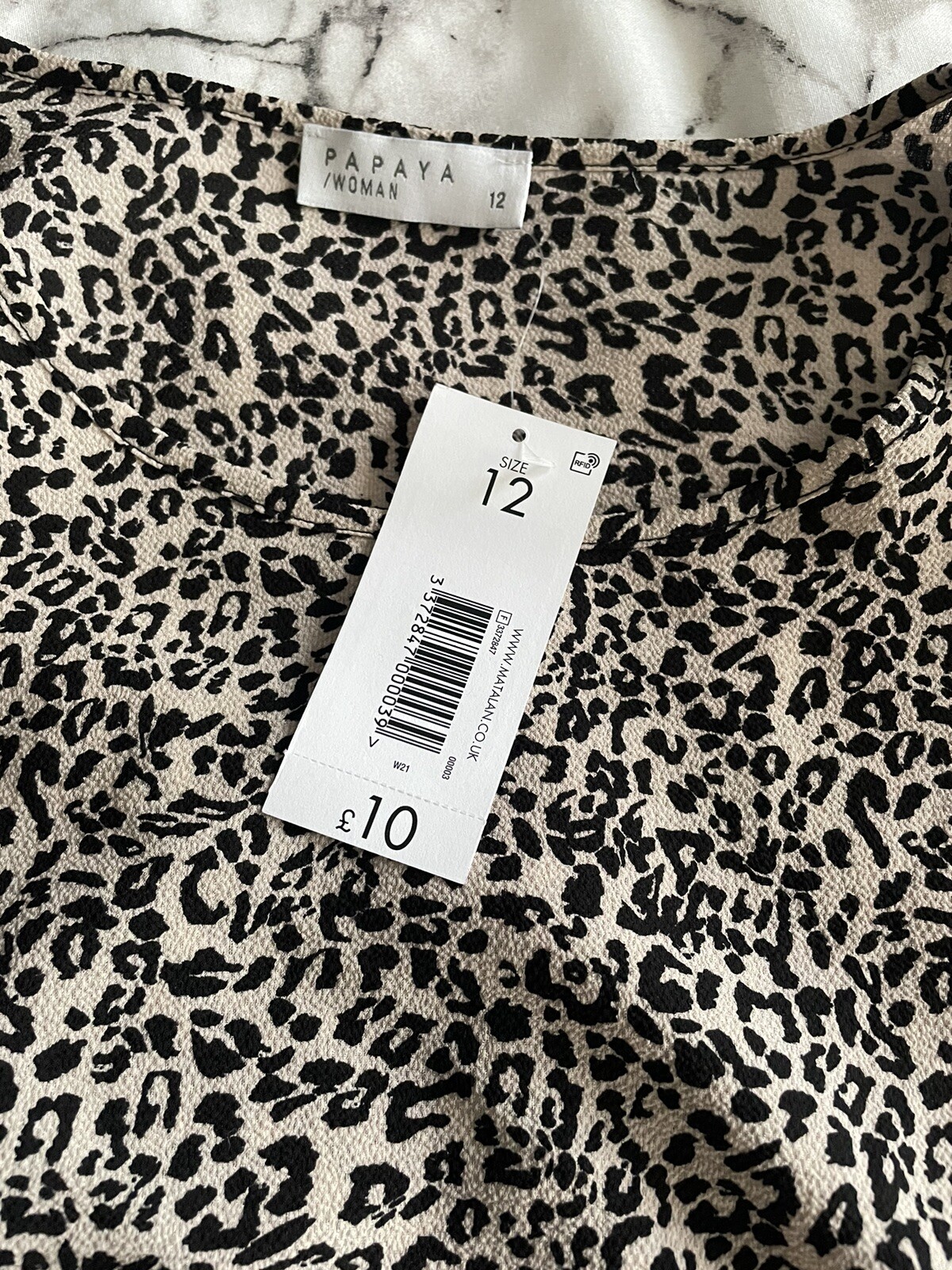 Matalan Papaya size 12 tunic New Animal Print eBay