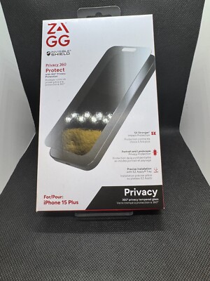 ZAGG Invisible Shield Privacy 360 Screen Protector for Apple iPhone 15 PLUS