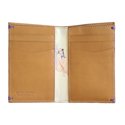 ⚡VINTAGE⚡ PAUL SMITH Brown Naked Lady Cowgirl Card Holder *9.5/10 CONDITION*  - Photo 1/7