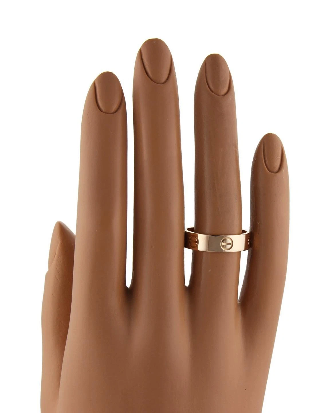 Anello a fascia Cartier Love Secret in oro rosa 18 carati 5 5 mm misura 54 US 7 con certificato