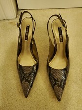 Nine West Slingback Snakeskin Print- 6M-Local pickup available in Vancouver, WA