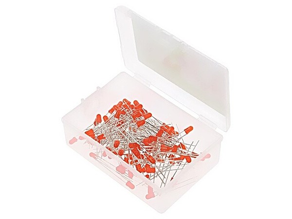 OKLEDT3100R6 3 Mm Rot 68Mcd 30° Sortiment: Led PlastikbehäLter 100Stk. Optosuppl-image