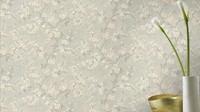 Vliestapete Rasch Floral Landhaus Stil Grau Gold Metallic 456752 (3,74€/1Qm)