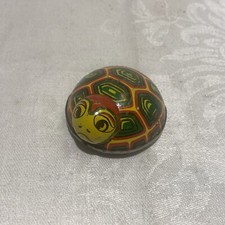 1950's Vintage Whitman Tin Lithographed Turtle Toy Friction Powered Exc Cond 2"