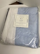 Pottery Barn Baby Crib Skirt Jackson Blue Unisex size 28x52  Drop 16  