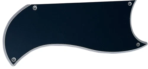 5 Ply Black Pickguard Guitar Parts For Gibson SG Custom 3 Pickup Style