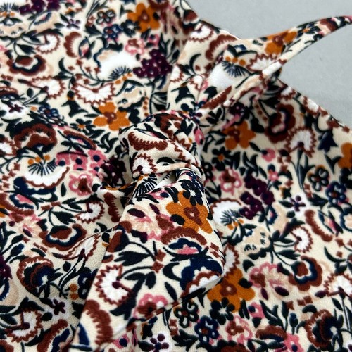 Ann Taylor Top Women's XL Cream Floral Boho Cottagecore Autumn Business Casual - Picture 8 of 11