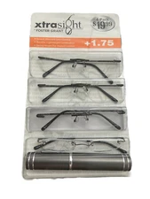XtraSight By Foster Grant Reading Glasses Bryant + Classic Tube Reader (4 Pack)