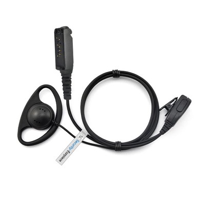 Auricolare Con Microfono PTT Sepura Per Radio STP8038, STP8030, STP9000. Design A G, Cavo 110 Cm.
