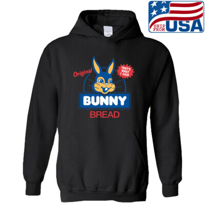 Bunny Bread Men's Black Size S to 3XL
