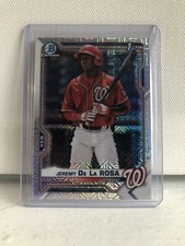 2021 Bowman Chrome Jeremy De La Rosa Mega Box Mojo Refractor 1st #BCP-25 RC PWE