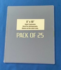 8"x10" Photo / Print TOPLOADERS - Pack of 25 - In Stock - Free UK Shipping