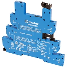 93.63.0.125, MasterPLUS Replacement Socket, 6.2mm width, DIN-rail mount, IP