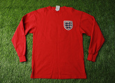 ENGLAND TEAM # 6 1963-1970 FOOTBALL SHIRT JERSEY AWAY SCORE DRAW REMAKE SIZE M