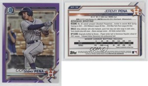 2021 Bowman Chrome Prospects Purple Refractor /250 Jeremy Pena #BCP-190