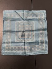 Silk Pocket Square 13  x13  Teal
