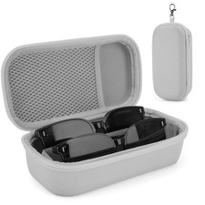 Double Eyeglasses Case, Hard Shell Dual Glasses Case Travel Sunglasses Organi