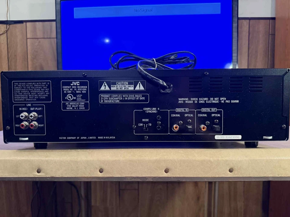 JVC XL-R5010 CD Recorder 3-CD Player + CD-R Burner w/ Remote - TESTED - Image 3 of 3