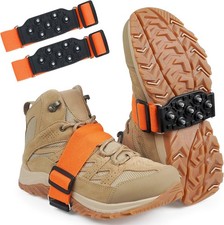 Ice Cleats Mid-Sole Snow Traction Cleats for Shoes and Boots Non-Slip Crampon wi