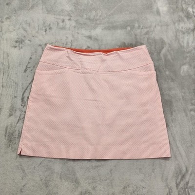 S.C. & CO. Skort Womens XXL Orange Geometric Print Lined Stretch Athletic Golf