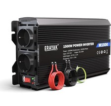 Erayak inverter 12v 220v onda pura 2000w Pari Al Nuovo Usato 3/4 Volte