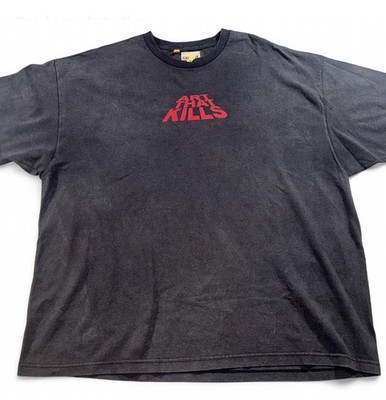 Gallery Dept.  Art That Kills  Charcoal Black  Stack T-Shirt - Size 2xl
