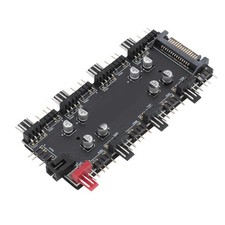 ARGB PWM 2 In 1 Hub 8 Way 5V 3 Pin ARGB HUB And 8 Way 12V 4 Pin PWM Hub For XLYP
