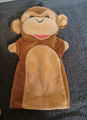 Melissa and Doug Plush Monkey Chimp Hand Puppet Brown 9 