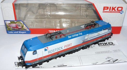 Piko H0 57478 DC ++ E-Lok BR 185 518-8 Rostock Port in OVP ++ analog ++ #C1_108 | Condition: Gebraucht