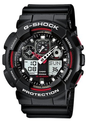 CASIO G-SHOCK Chronograph GA-100-1A4ER Uhr Sport Timer Armbanduhr Quartzwerk