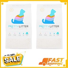 2 Pack PrettyLitter Health Monitoring Unscented Cat Litter, 8 lbs.