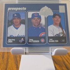 Topps 2001 Opening Day Prospects #154 Chen Patterson Hamilton Dodgers Cubs Rays